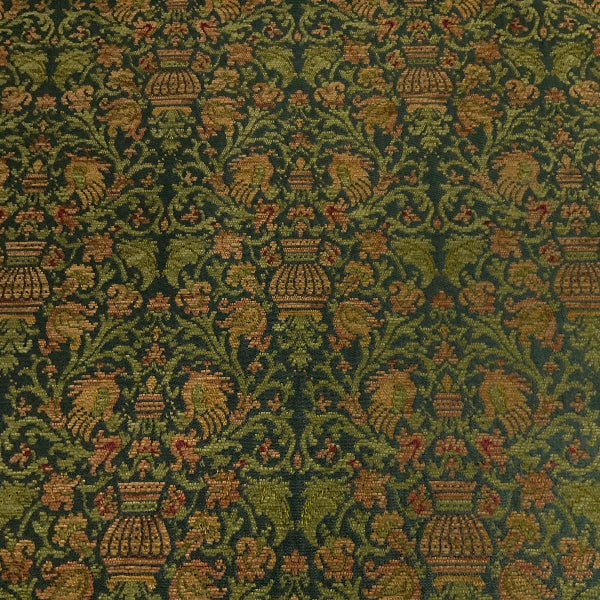 Burch Hansen Emerald Green Chenille Upholstery Fabric