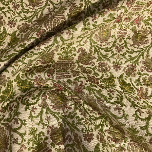 Burch Hansen Mint Green Chenille Upholstery Fabric