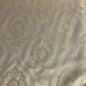 Burch Heirloom Ivory White Damask Upholstery Fabric