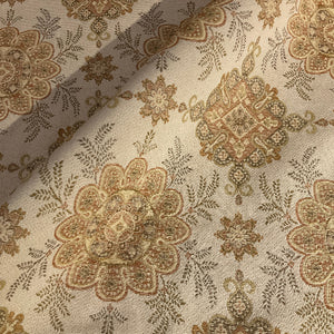 Burch Holly Bisque Ivory Beige Floral Upholstery Fabric