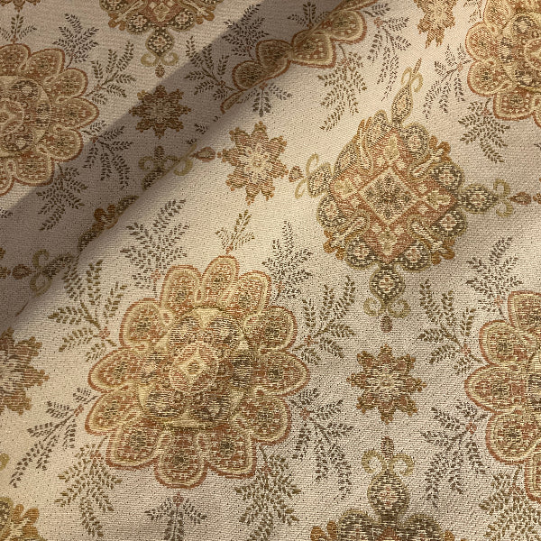 Burch Holly Bisque Ivory Beige Floral Upholstery Fabric