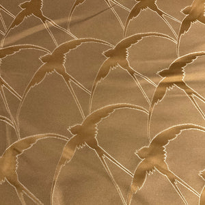 Burch Hope Bronze Brown Bird Silhouette Upholstery Fabric