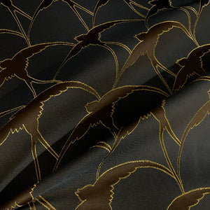 Burch Hope Midnight Blue Bird Silhouette Upholstery Fabric