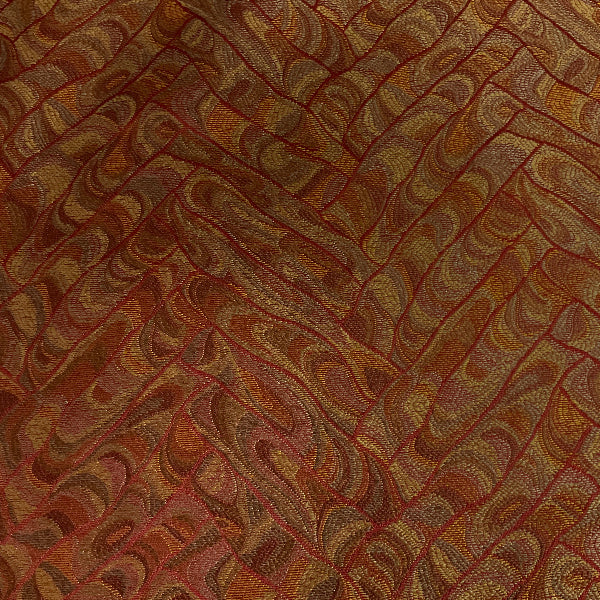 Burch Hugo Chili Red Geometric Upholstery Fabric