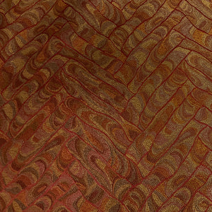 Burch Hugo Chili Red Geometric Upholstery Fabric