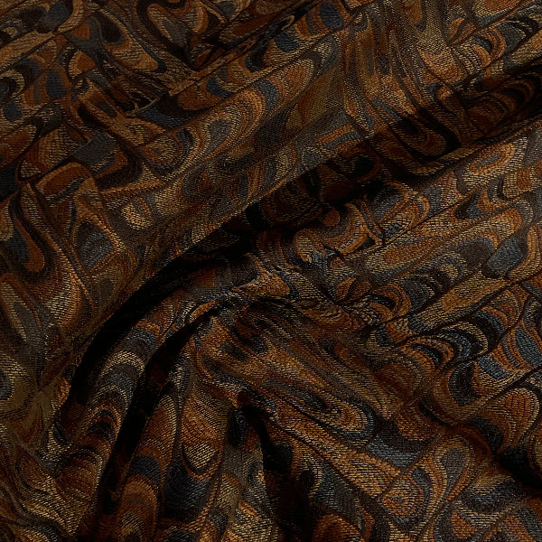 Burch Hugo Mystic Blue Geometric Upholstery Fabric