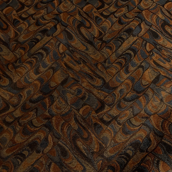 Burch Hugo Mystic Blue Geometric Upholstery Fabric