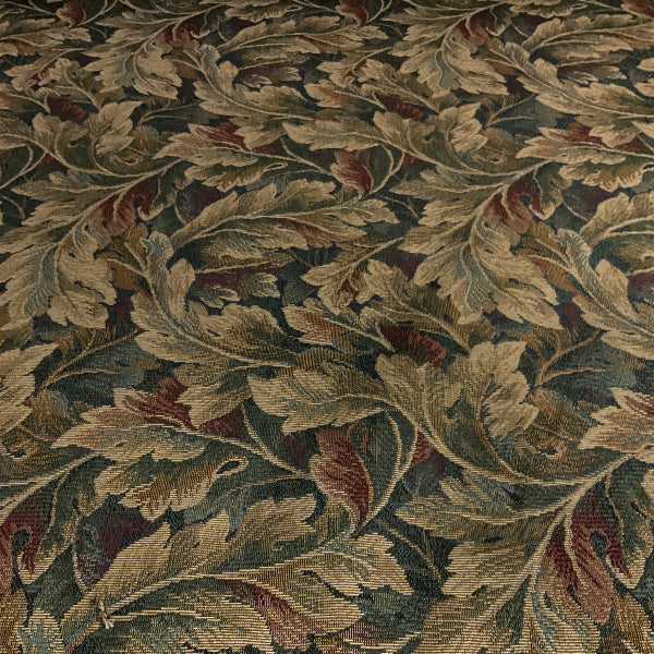 Burch Innsbruck Moss Green Leaf Design Upholstery Fabric