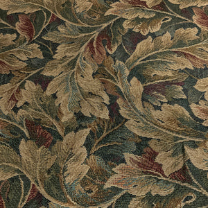 Burch Innsbruck Moss Green Leaf Design Upholstery Fabric