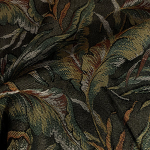 Burch Island Palms Gray Tapestry Upholstery Fabric