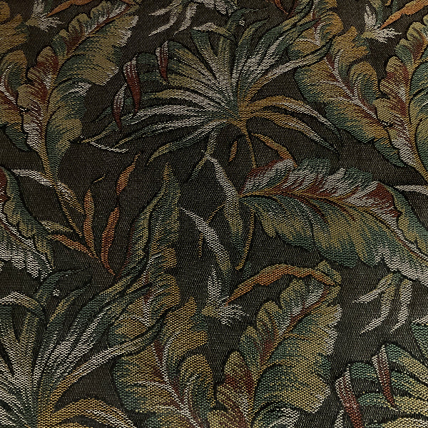 Burch Island Palms Gray Tapestry Upholstery Fabric