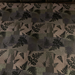 Burch Jungle Shadow Gray Geometric Upholstery Fabric