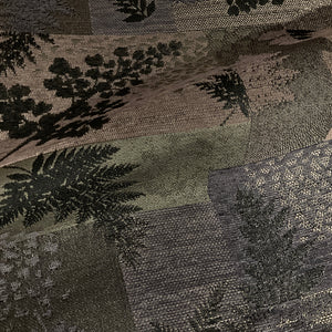Burch Jungle Shadow Gray Geometric Upholstery Fabric