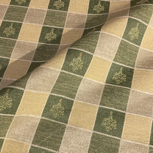 Burch Karen Sage Green Check Upholstery Fabric