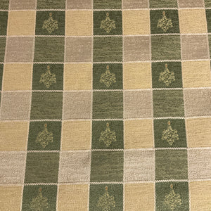 Burch Karen Sage Green Check Upholstery Fabric