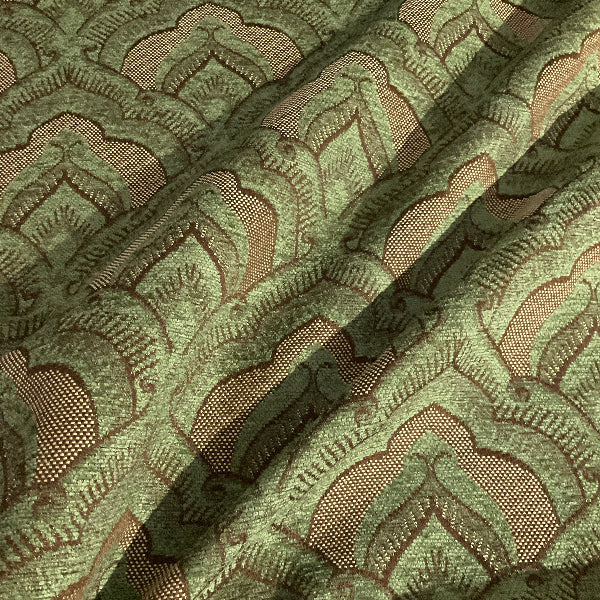 Burch Kip Spruce Green Chenille Upholstery Fabric