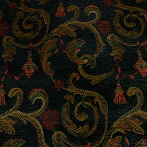 Burch Limo Blue Jacquard Tapestry Upholstery Fabric