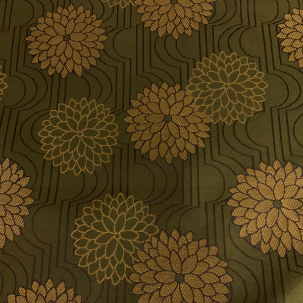 Burch Mayan Forest Green Damask Upholstery Fabric
