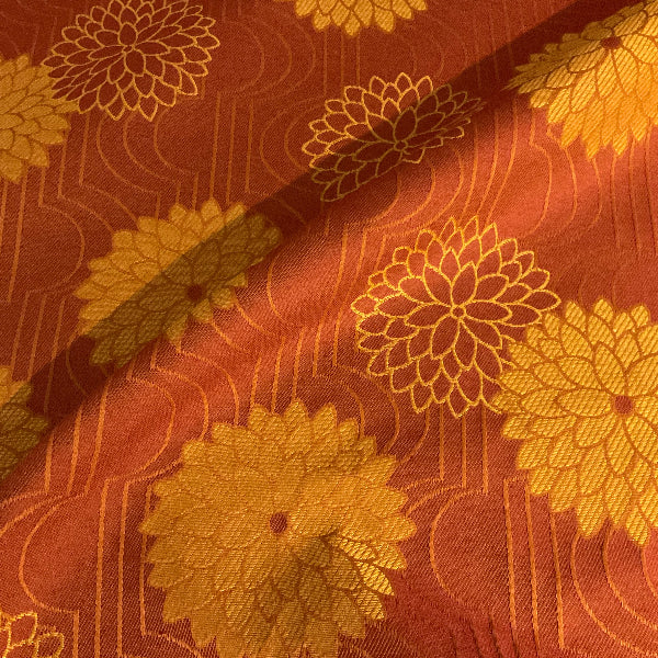 Burch Mayan Orange Damask Upholstery Fabric