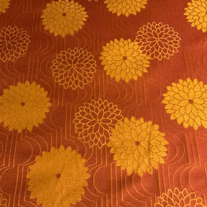 Burch Mayan Orange Damask Upholstery Fabric