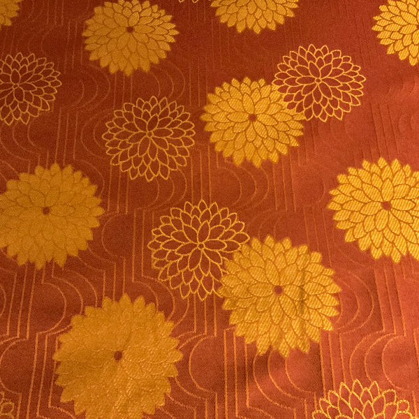 Burch Mayan Orange Damask Upholstery Fabric