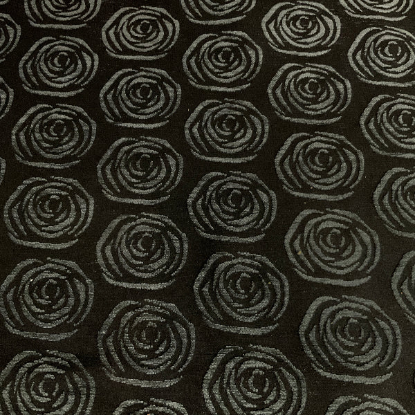 Burch Merlin Ebony Black Chenille Upholstery Fabric