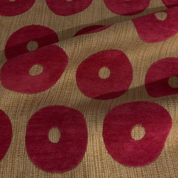 Burch Mickey Fuchsia Pink Chenille Upholstery Fabric