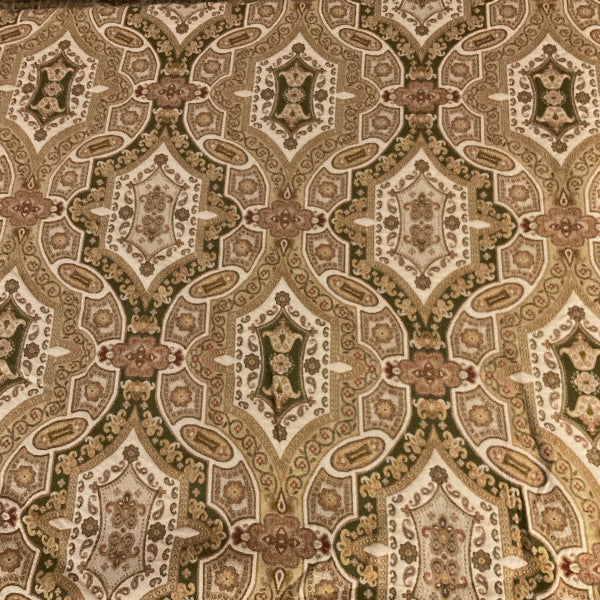 Burch Morton Olive Designer Tapestry Upholstery Fabric