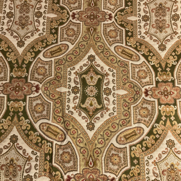 Burch Morton Olive Designer Tapestry Upholstery Fabric