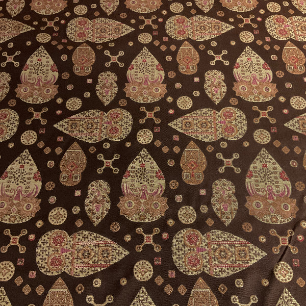 Burch Ned Berry Burgundy Geometric Upholstery Fabric