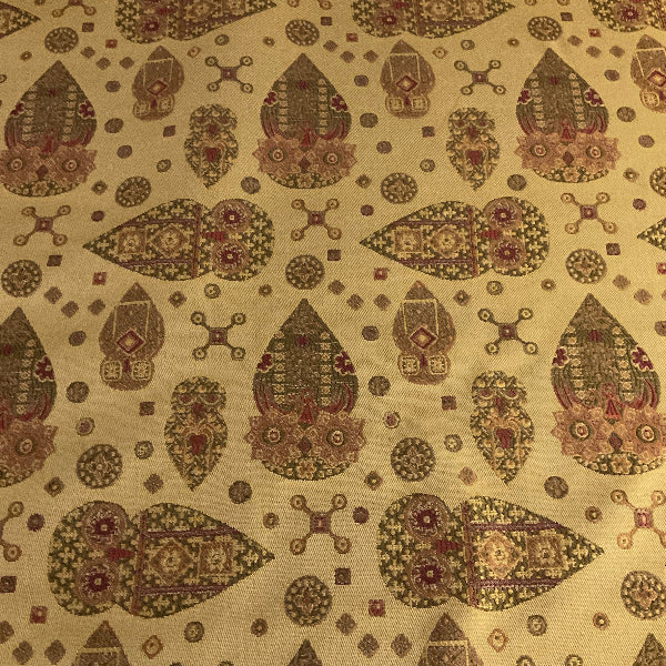 Burch Ned Dijon Khaki Beige Geometric Upholstery Fabric