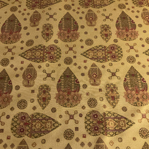 Burch Ned Dijon Khaki Beige Geometric Upholstery Fabric
