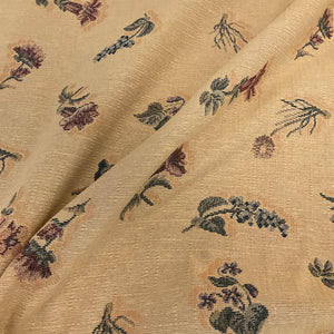 Burch Peony Khaki Floral Upholstery Fabric
