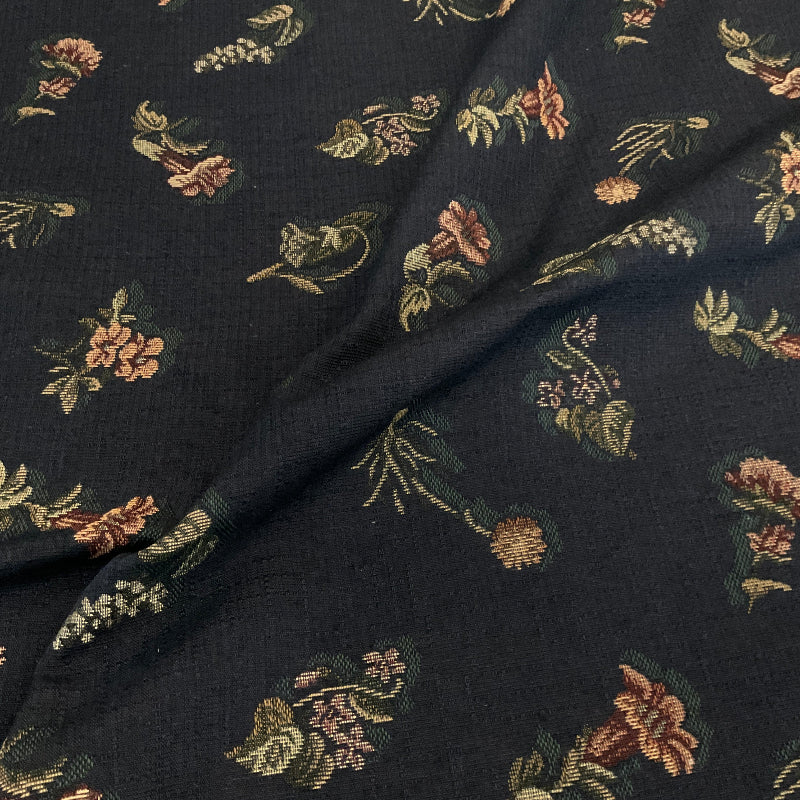 Burch Peony Midnight Blue Floral Upholstery Fabric