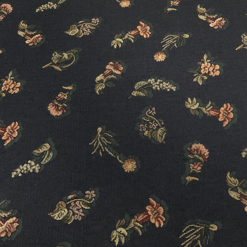 Burch Peony Midnight Blue Floral Upholstery Fabric