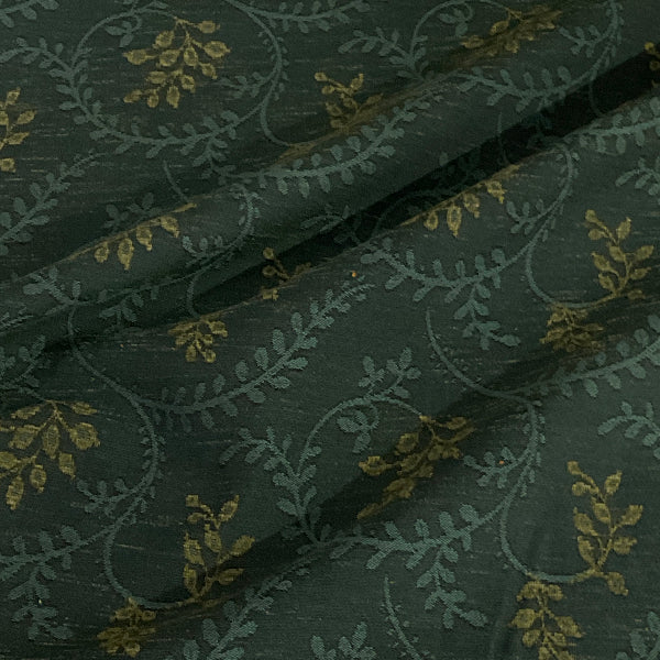 Burch Rachel Emerald Green Vine Upholstery Fabric