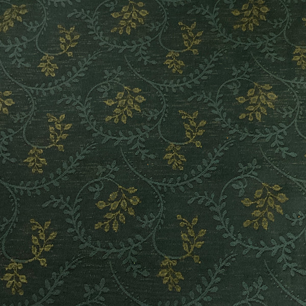 Burch Rachel Emerald Green Vine Upholstery Fabric