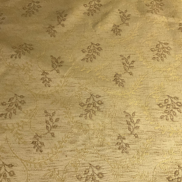 Burch Rachel Golden Yellow Vine Upholstery Fabric