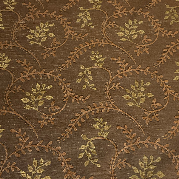 Burch Rachel Harvest Brown Vine Upholstery Fabric