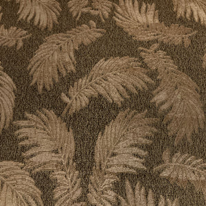 Burch Raised Chenille Brown Beige Fern Upholstery Fabric