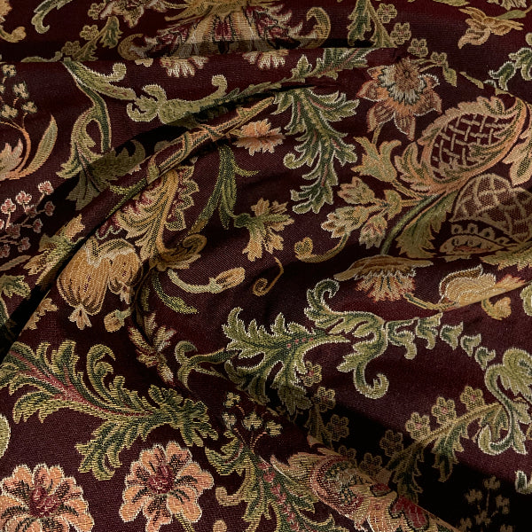 Burch Regent Ruby Red Designer Tapestry Upholstery Fabric