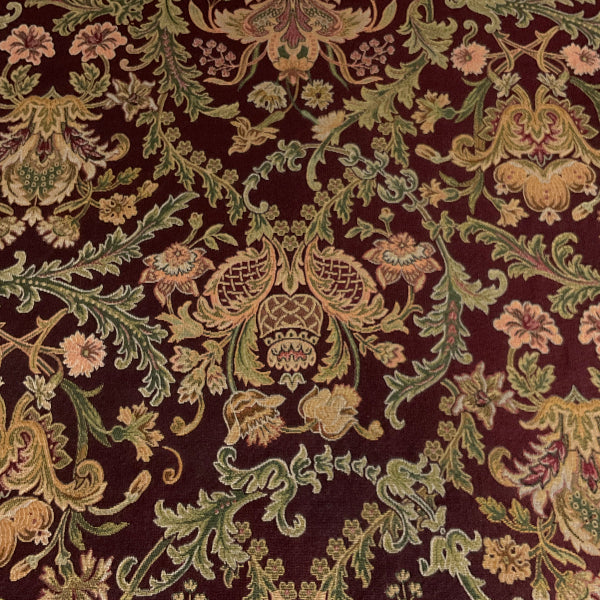 Burch Regent Ruby Red Designer Tapestry Upholstery Fabric