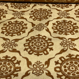 Burch Rhonda Cinnamon Brown Textured Chenille Upholstery Fabric