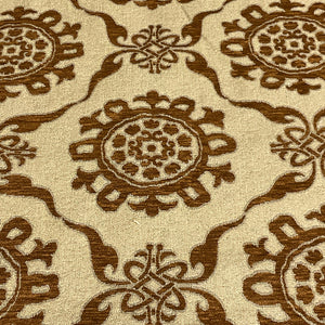 Burch Rhonda Cinnamon Brown Textured Chenille Upholstery Fabric