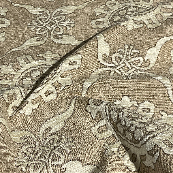 Burch Rhonda Cream Beige Textured Chenille Upholstery Fabric