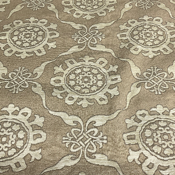 Burch Rhonda Cream Beige Textured Chenille Upholstery Fabric