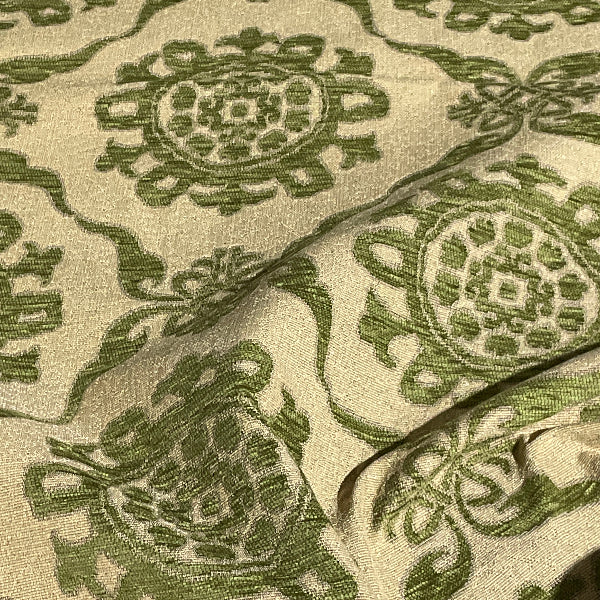 Burch Rhonda Sage Green Textured Chenille Upholstery Fabric