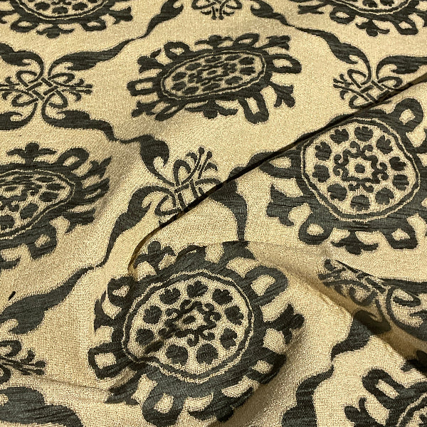 Burch Rhonda Slate Gray Textured Chenille Upholstery Fabric