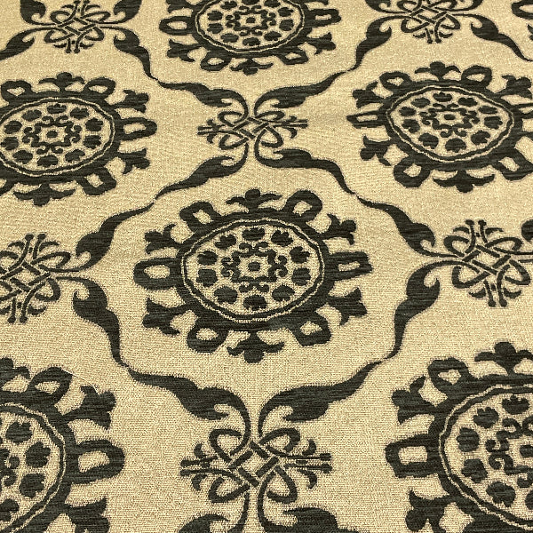 Burch Rhonda Slate Gray Textured Chenille Upholstery Fabric