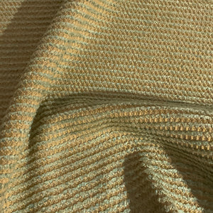 Burch Sea Green Textured Chenille Stripe Upholstery Fabric